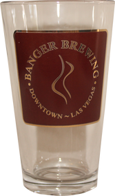 Pint Glass with Banger Brewing Logo